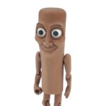 Tung Tung Tung Sahur Action Figure | 6-Inch Meme Toy | Italian Brainrot Collectible | 3D Printed Articulated Model with Bat | Funny Viral Figurine Gift | Brown - Image 3