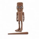 Tung Tung Tung Sahur Action Figure | 6-Inch Meme Toy | Italian Brainrot Collectible | 3D Printed Articulated Model with Bat | Funny Viral Figurine Gift | Brown - Image 5