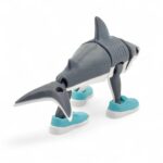 Tralalero Tralala Shark Action Figure | 4-Inch Meme Toy | Italian Brainrot Collectible | 3D Printed Articulated Model with Sneakers | Funny Viral Figurine Gift - Image 4