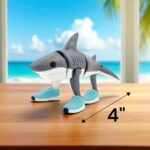 Tralalero Tralala Shark Action Figure | 4-Inch Meme Toy | Italian Brainrot Collectible | 3D Printed Articulated Model with Sneakers | Funny Viral Figurine Gift - Image 3