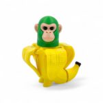 Italian Brainrot Action Figures | Viral Meme Collectible Toys | Articulated Poseable Figurines | Tung Tung, Tralalelo, Chimpanzini & More | 3D Printed (Chimpanzini Banaini)