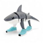 Tralalero Tralala Shark Action Figure | 4-Inch Meme Toy | Italian Brainrot Collectible | 3D Printed Articulated Model with Sneakers | Funny Viral Figurine Gift - Image 5