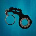 Ninja Spinner Keychain | 3D Printed Fidget Toy | Pack of 1 | Smooth Spin Action | Stress Relief Gadget | Collectible for Ninja Fans | Gift for Boys & Men