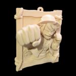 Monkey D. Luffy Punch 3D Wall Art Frame | One Piece Anime Decor - Image 2