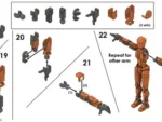 Dummy13 Fully Articulated Action Figure | 3D Printed Robot Assembly Kit | 5.4 Inch Tall Poseable Toy | 13 Joints for Dynamic Poses | DIY Collectible Model | Made in India (White Armour) - Image 5