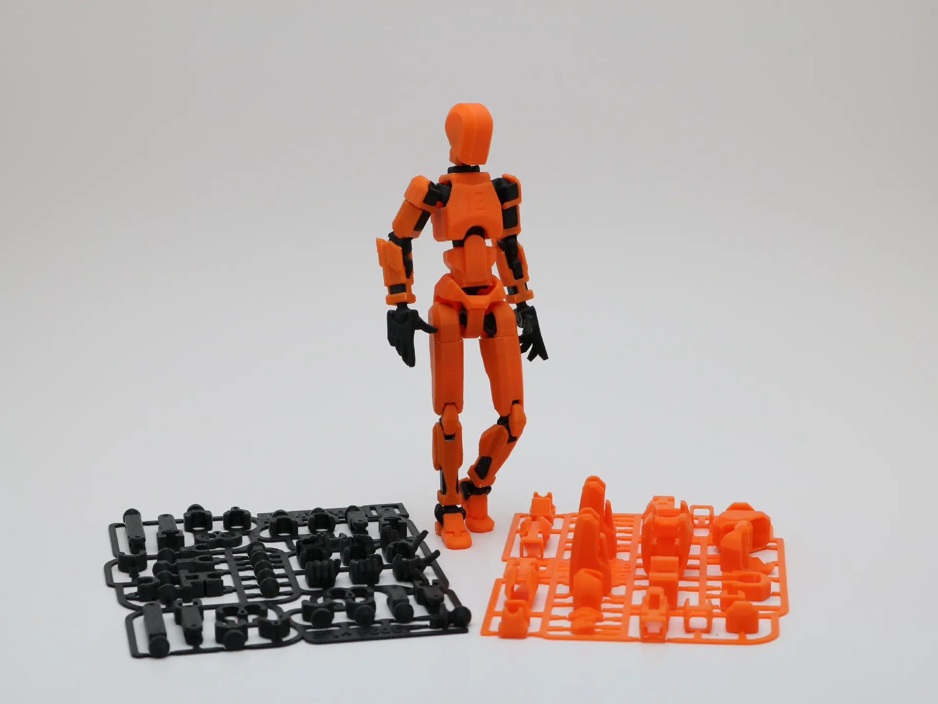 runner Dummy13 Fully Articulated Action Figure | 3D Printed Robot Assembly Kit | 5.4 Inch Tall Poseable Toy | 13 Joints for Dynamic Poses | DIY Collectible Model | Made in India (White Armour) - Image 1